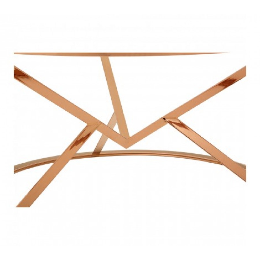 Rose gold online round coffee table